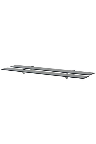 vidaxl Rafturi suspendate, 2 buc., 100 x 10 cm, sticlă, 8 mm