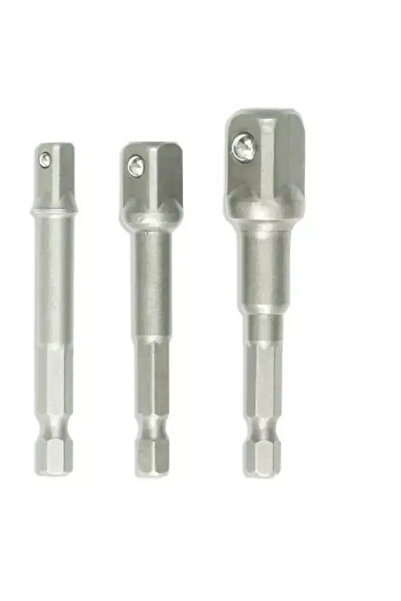 DEDRA EXIM Socket wrench adapter Top Bottom Set 3pcs: 1/2", 1/4", 3/8"