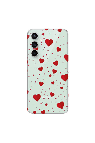 Other Samsung S24 Plus Dot hearts Transparent Silicone TPU Θήκη