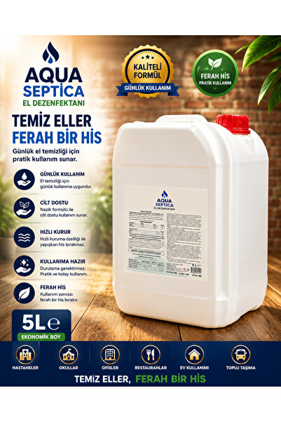 Aqua DEZENFEKTAN 5 LİTRE PROFESYONEL HİJYEN VE YÜZEY TEMİZLİĞİ