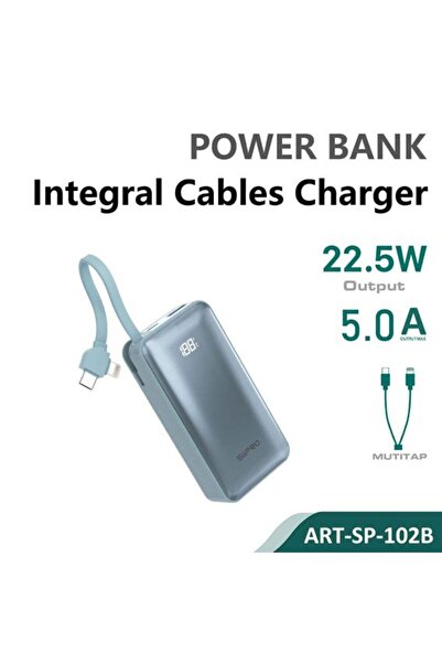 SiPro Siipro Built-in Cable PowerBank 9000mAh 22.5W (SP-102B)
