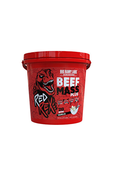 BIG RAMY LABS Red Rex Beef Mass Plus, Vanilla, 15 LB