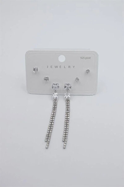 Marsilyan Nvdn- Ieg - Multiple Set Earrings - Silver Iegrs-Nvdn1