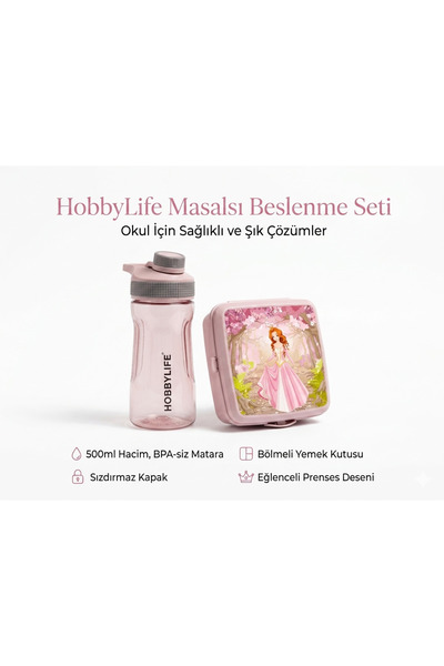 HOBBY LİFE 2 Li Set Beslenme Kutusu ve Matara