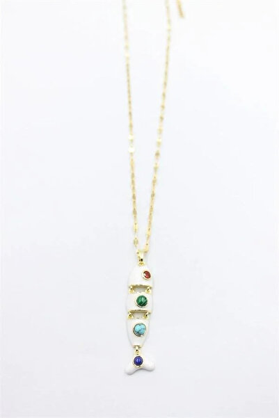 Marsilyan Nvdn- Ieg - Fish Necklace - White Iegrs-Nvdn1