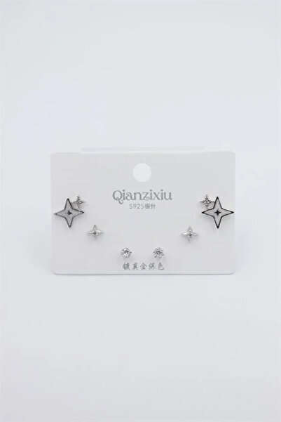 Marsilyan Nvdn- Ieg - Multiple Set Earrings - Silver Iegrs-Nvdn1