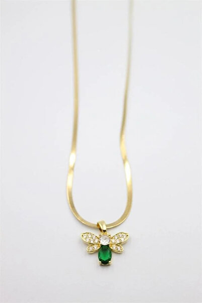 Marsilyan Nvdn- Ieg - Bee Necklace - Gold Iegrs-Nvdn1