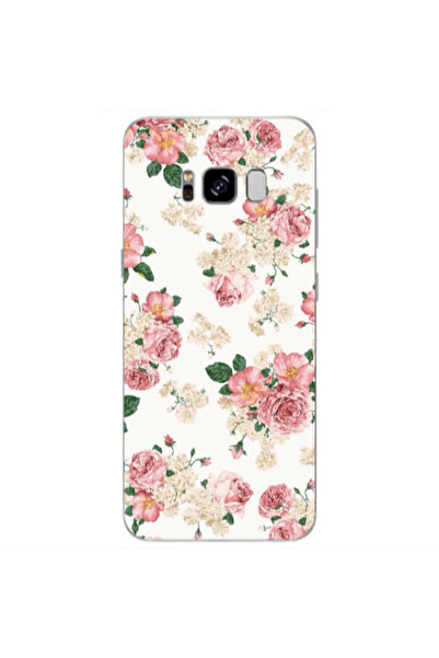 Other Samsung S8 Plus Pink Flowers 2 Transparent Silicone TPU Θήκη