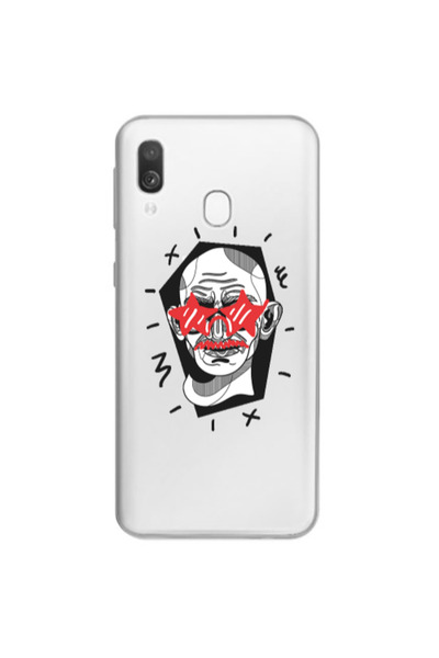 Other Samsung A40 Star glasses Transparent Silicone TPU Θήκη