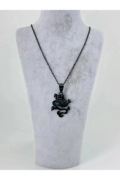 Marsilyan Nvdn- Ieg - Dragon Figure Steel Men's Necklace Iegrs-Nvdn1