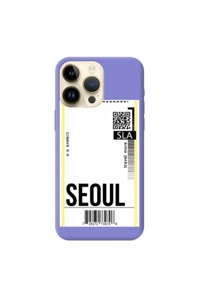 Other Apple iPhone 13 Pro Max Seoul Travel More Purple Colored Silicone TPU Θήκη