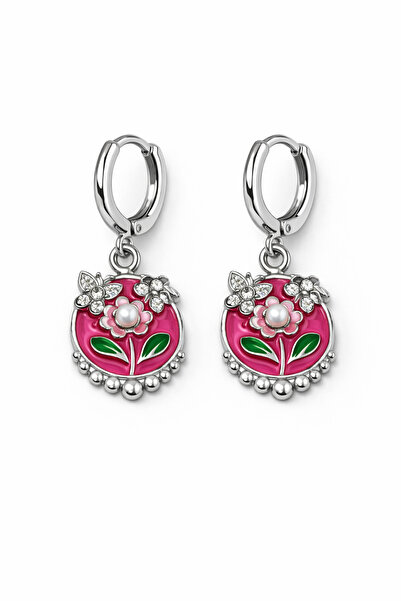 MakeWell Mixed Figure Silver Color Cute Dangle Earrings