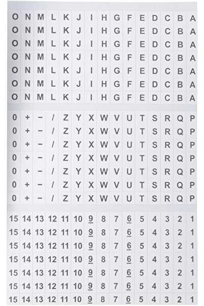 Yıldızan Terra Organik Bender 42-028 A-Z, 0-15 and Symbols Pocket Pack Wire M...