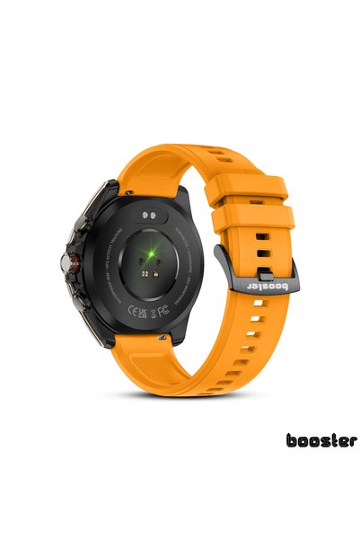 BOOSTER REVIEW Smartwatch Booster Military M3, AMOLED 1.43”, GPS multi-satelit, răspuns rapid WhatsApp, 5ATM, baterie 670mAh, 100+ moduri sport, puls, SpO2, somn, busolă, altimetru, lanternă, Android/iOS