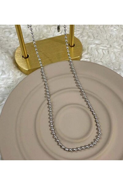 ESJ Stainless Steel Nail Clipper Ball Chain Unisex Necklace 50 cm