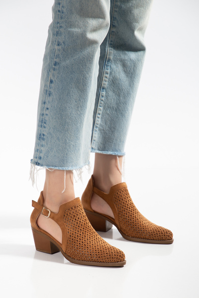 MS SUGAR SHOES Stylish and Comfortable Breathable Summer Cowboy Suede Women's...