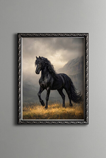 epiqart أسيل بلاك آت - إطار منقوش بتصميم عتيق - موديل نحيف