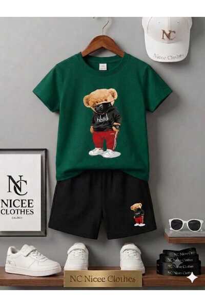 NC Nicee Clothes LETNJA DEČJA MAJICA I KRATKE HLAČE UNISEKS (ZDRAVO MASKIRANI...