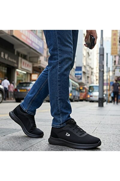 KİNG PAOLO 1249 Men's Black Orthopedic Comfortable Lightweight Memory Walking...