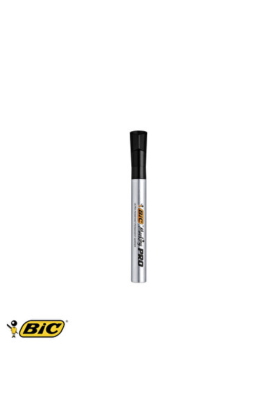 Bic Marker permanent negru Pro Industrial, vârf rotund, rezistent la apă, pen...