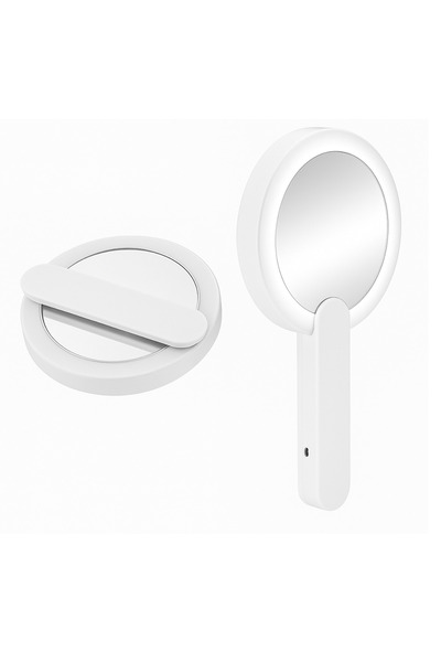 OEM Functional Pocket Mirror with LED Lighting, Foldable Design, Compact, ABS...