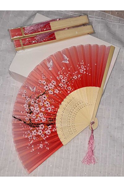 asya stil Ahşap desenli yüksek kaliteli Japon bambu yelpazes