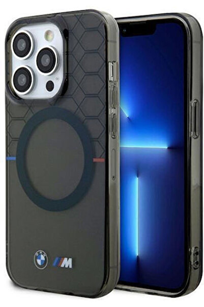 BMW 6.1 Πίσω Κάλυμμα Σιλικόνης Γκρι (iPhone 14 Pro) Κωδικός: BMHMP14LHGPK