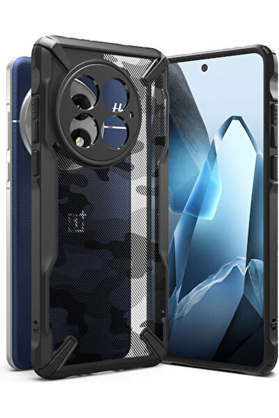 Ringke Fusion X Design Πίσω Κάλυμμα Σιλικόνης Μαύρο (OnePlus 13)