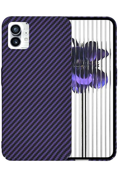 Techsuit Carbonite Fibershell Πίσω Κάλυμμα Σιλικόνης Μωβ (Nothing Phone 1)