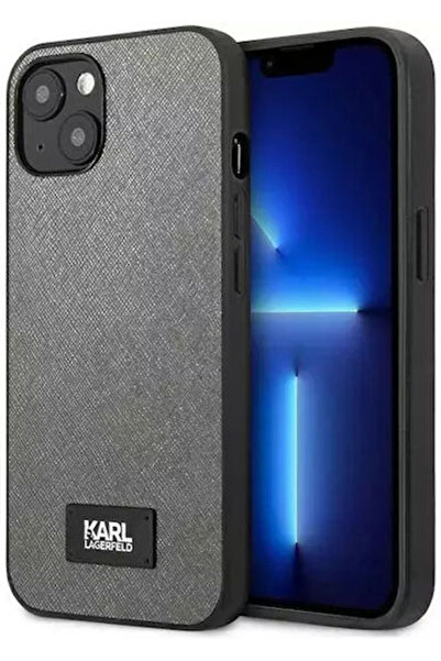Karl Lagerfeld Πλάτη Saffiano Πλαστική Γκρι (iPhone 13 mini) Κωδικός: KLHCP13...