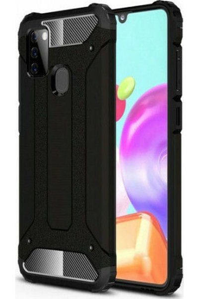Forcell Πλαστικό Μαύρο Πίσω Κάλυμμα (Galaxy A21s)