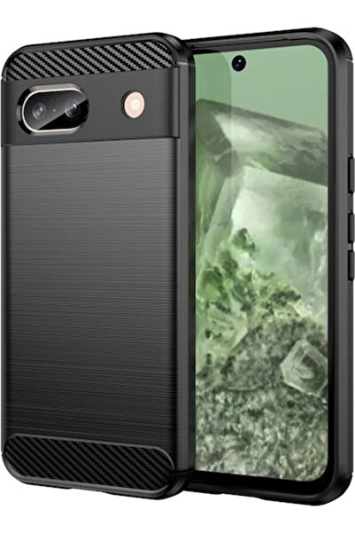 Techsuit Carbon Back Cover Silicone Black (Google Pixel 8a) Code: KF2317683