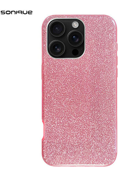 Other Σονίκ Λαμπερή Θήκη Σιλικόνης για Apple iPhone 16 Pro Ροζ