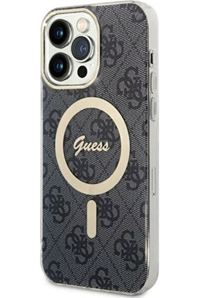 Guess MagSafe Πίσω Κάλυμμα Πλαστικό / Σιλικόνης Μαύρο (iPhone 14 Pro Max) Κωδ...
