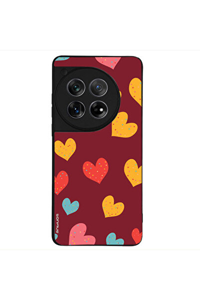 Other Θήκη Sonique Heart Series για Oneplus 12 5G Μπορντό
