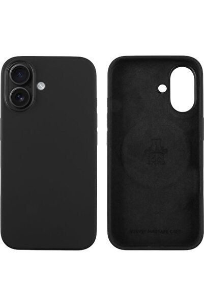 Other Idol 1991 Βελούδινη Πίσω Θήκη Σιλικόνης Μαύρη (iPhone 16)