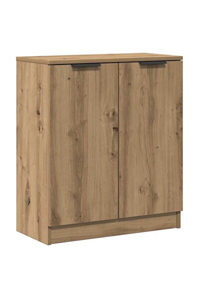 vidaxl Cabinet, handcrafted oak, 60x30x70 cm, processed wood