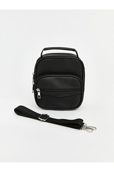 LC Waikiki Black Leather Look Men's Shoulder Bag