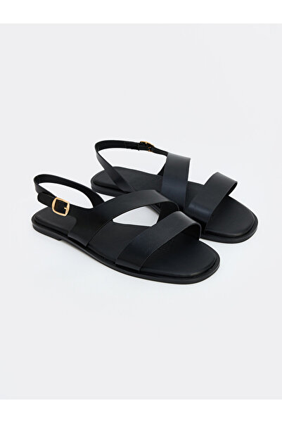 LC Waikiki Black Double Strap Women's Sandals