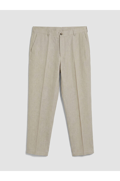 LC Waikiki Rmz Gi̇yi̇m Farkiyla Standard Fit 100% Linen Men's Trousers