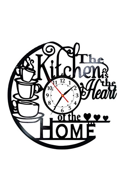 OEM Decorative wall clock The Kitchen is the Heart of the Home, made from upc...