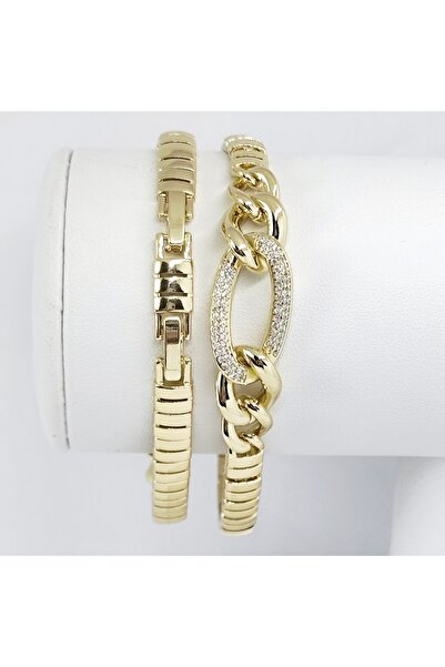 Milena BRATARA DAMA PLACATA CU AUR 14K -LUNGIME 19CM