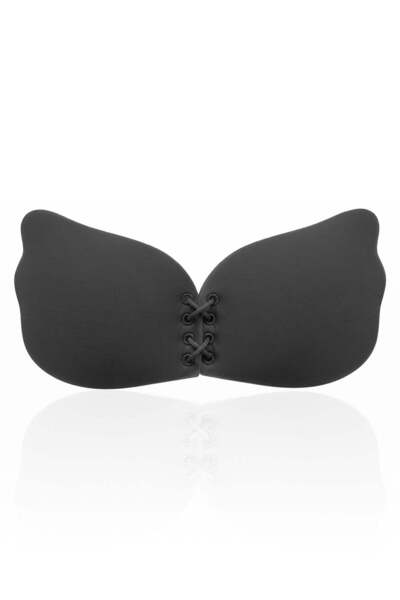 Cottonhill Siyah Kelebek Model Ayarlanabilir Straplez Yapışkanlı Destekleyici...