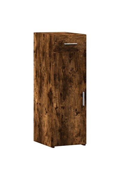 vidaxl Dulap, stejar fumuriu, 30x42,5x93 cm, lemn prelucrat