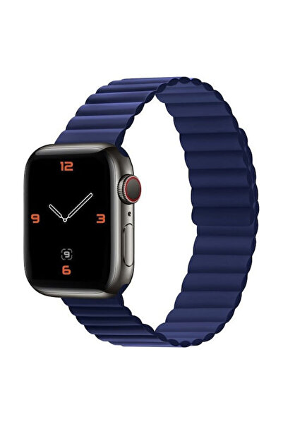 Xo Λουράκι Apple Watch 42 44 45 49mm Σιλικόνης Μαγνητικό Μπλε