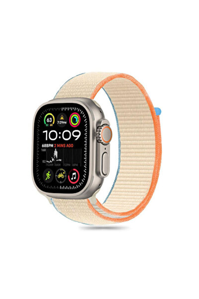 Tech-Protect Υφασμάτινο λουράκι Μπεζ (Apple Watch 44/45/46mm/Ultra 49mm)