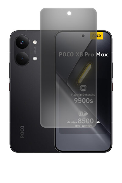 Phonextra واقي شاشة نانو ماتي متوافق مع هاتف Xiaomi Poco X8 Pro Max، مرن ومقا...