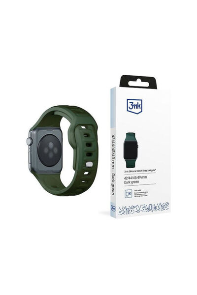 3MK Λουράκι Σιλικόνης με Πόρπη Πράσινο (Apple Watch 44/45/46mm/Ultra 49mm)