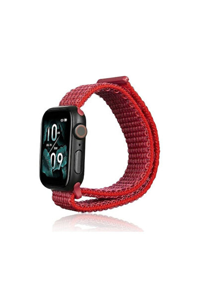 Beline Υφασμάτινο λουράκι κόκκινο (Apple Watch 38/40/41/42mm)