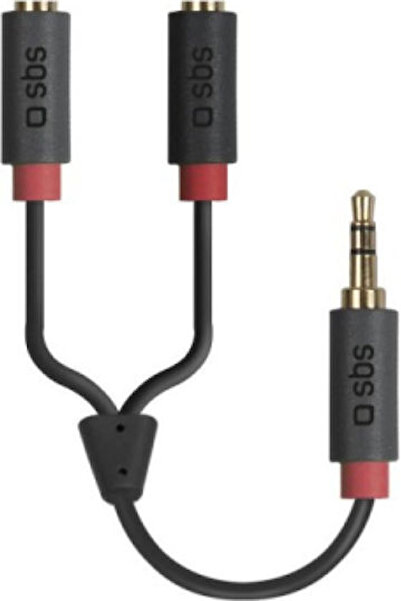 SBS Μετατροπέας 3.5mm αρσενικό σε 3.5mm 2x θηλυκό 1 τεμάχιο CABLESPLITTER